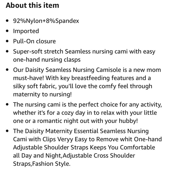 Nursing Camisoles - Picture 6 of 6